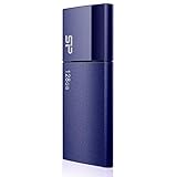 SP Silicon Power シリコンパワー USBメモリ 128GB USB3.0 スライド式 Blaze B05 ネイビーブルー SP128GBUF3B05V1D