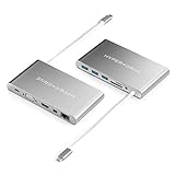 HyperDrive テレワーク リモートワーク用 ドッキングステーション 11-in-1 Ultimate USB-Cハブ PD 60W 高速データ転送 4K LAN HDMI HD出力 USB 3.0 USB-C Micro SD/SDカード Mini Display対応 オーディオジャック MacBook Pro/MacBook Air/Surface/Chromebook 対応